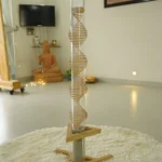 Spiral Rain Stick with stand