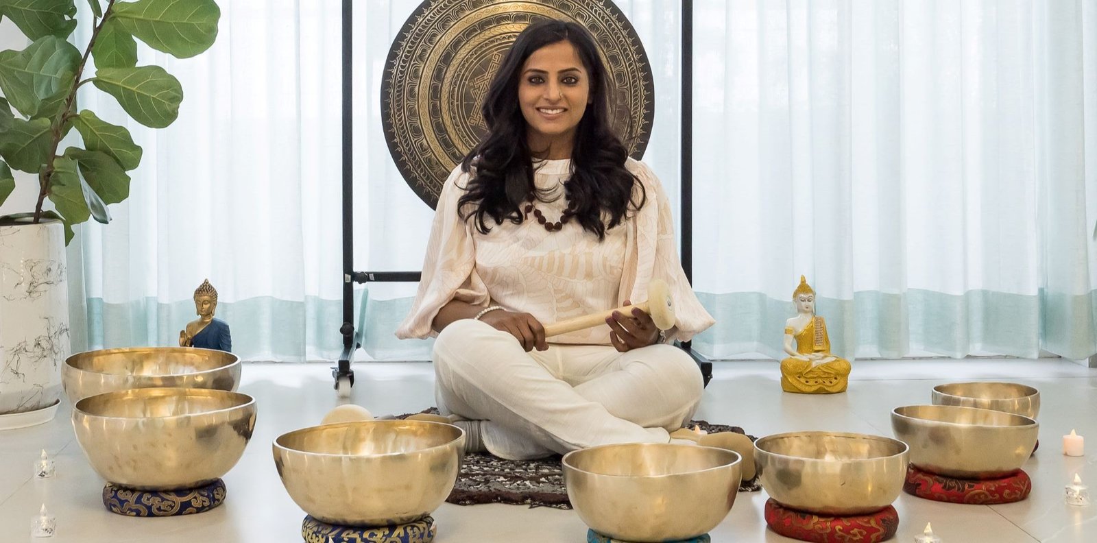 Arhat Studio wellness space with healing instruments
